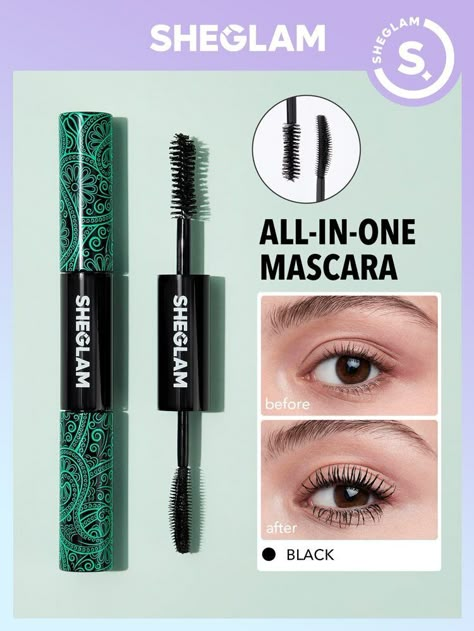 Free Returns ✓ Free Shipping On Orders $49+ ✓. SHEGLAM All-In-One Volume & Length Mascara- Mascaras at SHEIN. Length Mascara, Alat Makeup, Best Drugstore Makeup, Makeup List, Thick Lashes, Mascara Makeup, Vintage Watches Women, Two Piece Jumpsuit, Black Mascara