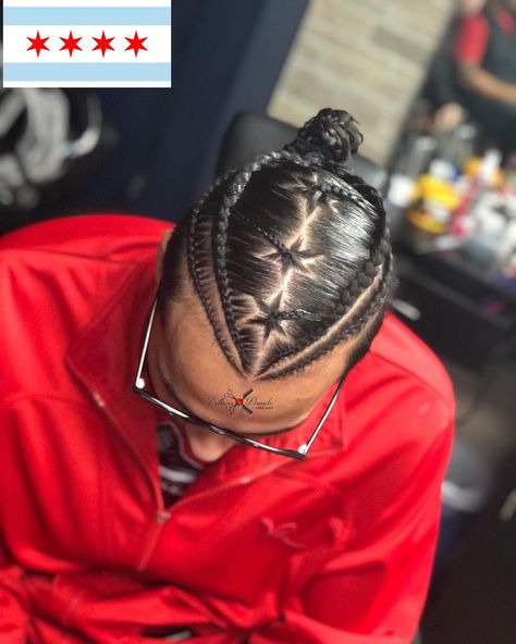 2 Cornrows Men, Criss Cross Braids Men, Star Cornrows Braids, Star Braids, Boy Braid Styles, Cornrows Men, Boys Hairstyle, Boy Braids, Braid Styles For Men