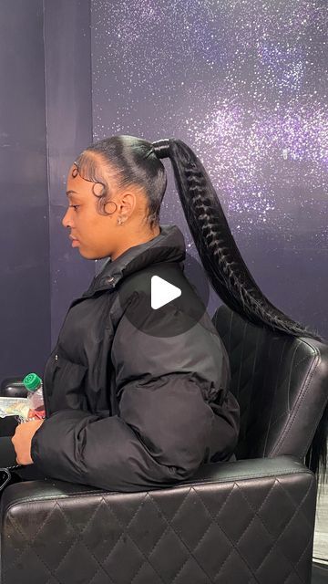 @Arianalexisss on Instagram: "Mid High Ponytail W/Feathered Braid 😍😍🔥🔥

#explorepage #explore #pretty #ponytailweave #ponytail #highponytail #braid" Mid High Ponytail, Feather Braid, Weave Ponytail, Future Style, High Ponytail, High Ponytails, Braided Ponytail, Braids, On Instagram