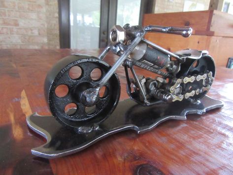 Welded Art, Welding Art Projects, Metal Fish, Black Pipe, Steel Art, Cycling Art, Steel Sculpture, Metal Art Welded, Cool Motorcycles