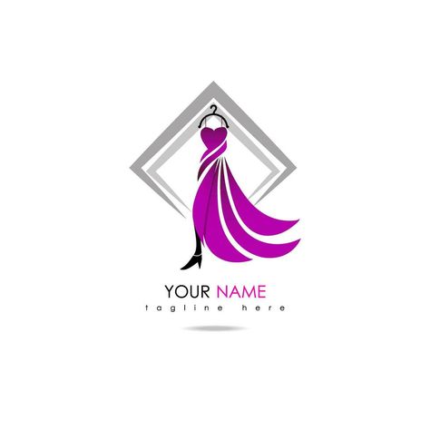 illustration of a minimalist logo design can be used for women's clothing products, symbols, signs, online shop logos, special clothing logos, boutique Logo Design Boutique Fashion, Fashion Boutique Logo, Clothing Logos, Logo Design Women, Boutique Logo Design, Special Clothes, Boutique Logo, Beautiful Quran Quotes, Logo Banners