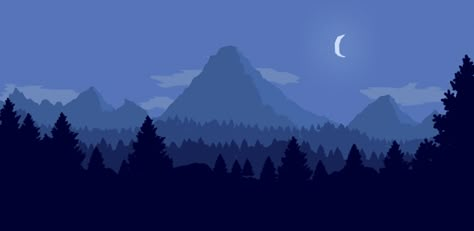 Mountain Pixel Art, Pixel Animals, Anime Banners, Pixel Art Gif, Minimalist Desktop Wallpaper, Notion Ideas, Polar Lights, Video Intro, Beautiful Night Sky