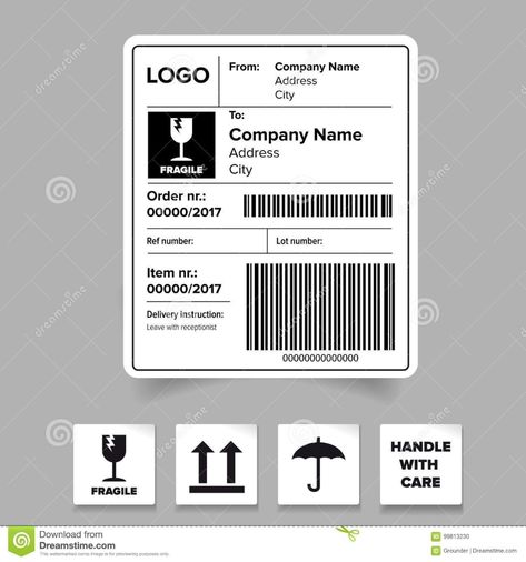 Shipping Label Barcode Template Stock Vector Illustration Of In Package Address Label Template - 10+ Professional Templates Ideas | 10+ Professional Templates Ideas Shipping Label Template, Desain Ux, Labels Printables Free Templates, Resignation Template, Free Label Templates, Address Label Template, Barcode Labels, Supreme Wallpaper, Label Sticker