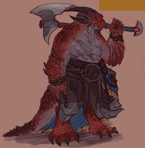 Red Dragonborn, Dragonborn Barbarian, Dnd Dragonborn, Dragon Sketch, The Elder Scrolls, Fantasy Races, Concept Art Character, Dnd Art, Cute Dragons