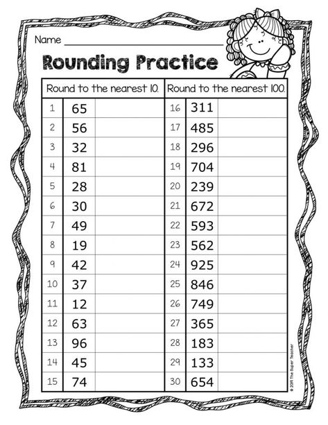 Rounding 3rd Grade, Rounding Off Numbers, Rounding Practice, Teaching Rounding, Story Elements Worksheet, Rounding Worksheets, Rounding Whole Numbers, Rounding Numbers, Free Printable Math Worksheets