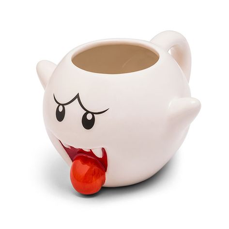 Super Mario Boo Mug Mario Boo, Think Geek, Web Images, Cool Mugs, Cute Cups, Ceramic Cup, Coffee Cafe, Cute Mugs, Cups And Mugs