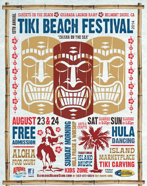 Gotta go to the Festival. It's so much fun!!! Totem Tiki, Tiki Pop, Tiki Hawaii, Tiki Decor, Tiki Totem, Tiki Lounge, Enchanted Tiki Room, Tiki Art, Hawaiian Tiki