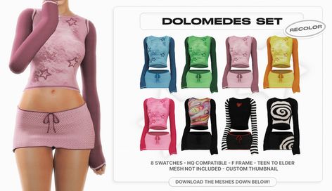 ​​﻿﻿Dolomedes Set - Recolor | magbay on Patreon Sims 4 Cc Flannel Shirt, Sims4 Cc Beach Clothes, Wiked Whims Mod, Sims 4 Cool Cc, Sims 4 Thong Accessory Cc, Sims 4 Early 2000s Cc, Sims 4 Default Undies, Sims 4 Cc 90s Clothes, Sims 4 2000s Cc