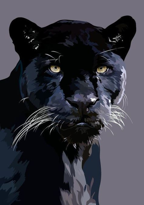 Panther Wall Art, Black Panther Drawing, Black Panther Cat, Panther Cat, Panther Art, Panther Print, Black Panther Art, Big Cats Art, Black Panthers