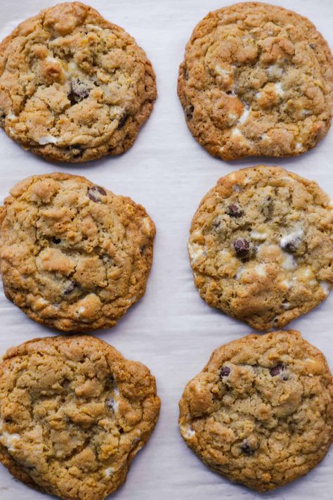 Chocolate Chip Cornflake Cookies, Cornflake Dessert, Cornflake Marshmallow Cookies, Cornflake Bars, Corn Flake Cookies, Cookie Variations, Rice Krispie Cookies, Cornflake Cookies Recipe, Cornflakes Cookies