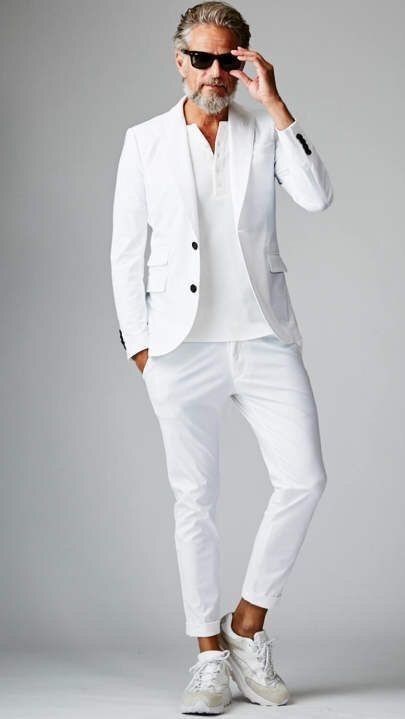 White Blazer Outfit Men Casual, White Blazer Outfit Men, Outfit Ideas White Shirt, Cocktail Party Outfit Men, Mens Fashion 2022, Mens Fashion 2023, All White Mens Outfit, 2023 Mens Fashion, All White Outfit Ideas