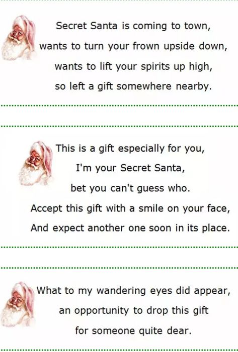 Secret Santa Gift Quotes, Secret Santa Quotes, Secret Santa Clues For Coworkers, Secret Santa Notes For Coworkers Funny, Secret Santa Quotes For Coworkers, Cute Secret Santa Notes, Secret Santa Messages Note, Secret Santa Poems For Coworkers, Secret Santa Messages For Coworkers