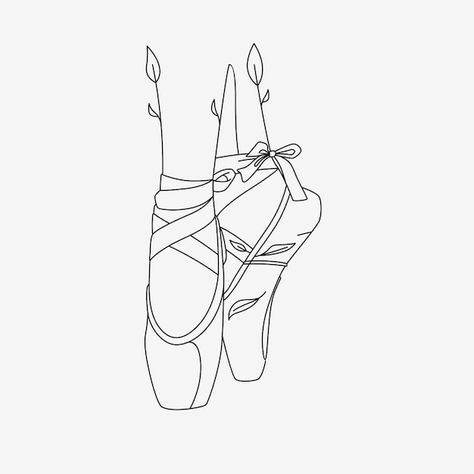 Line Art Style, Premium Vector, Art Style, Ballet Shoes, Graphic Resources, Line Art, Okay Gesture, Ballet, Carving