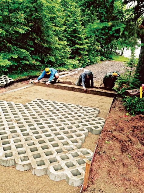 Water is the driving force of all nature - learn how to manage drainage and erosion problems at the cabin. Driveway Drainage, Driveway Edging, Garden Walls, Drainage Solutions, Hunting Camp, Sloped Garden, Concrete Driveways, Water Retention, Driving Force