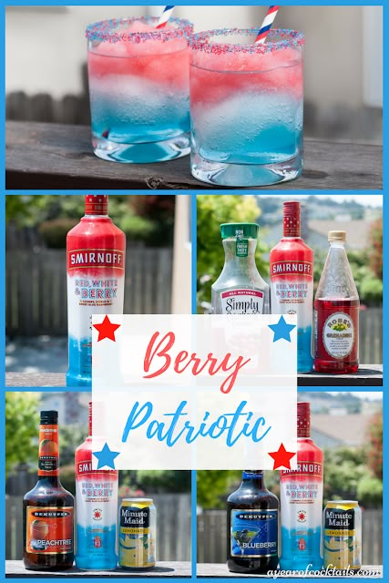 Smirnoff Drinks, Smirnoff Red, Patriotic Drinks, Fourth Of July Drinks, 4th Of July Cocktails, Summer Drinks Alcohol, 4th Of July Desserts, Liquor Drinks, July Ideas