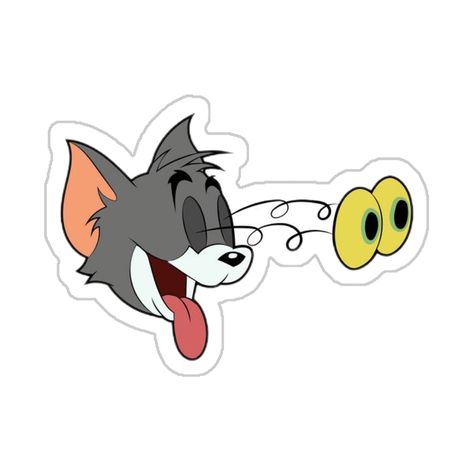 Cartoon Stickers Printable, Tom And Jerry Kids, Weird Stickers, Eid Stickers, Sweet Drawings, Tom Y Jerry, Cute Laptop Stickers, Stickers Cool, Computer Sticker