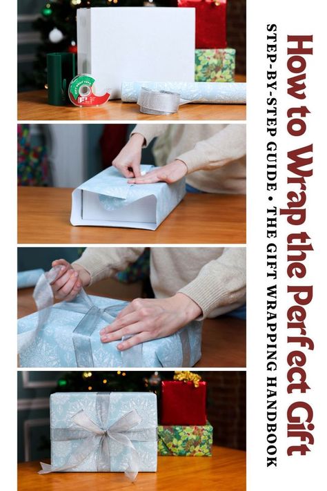 Gift wrapping can seem intimidating sometimes, but anyone can wrap a perfect gift! By following these simple and easy steps, discover the best, go-to wrapping method for all your presents this holiday season. Follow along to learn how to do a basic gift wrap and how to add the perfect bow. Bows For Presents, Wrap A Present, Elves Gift, Easy Wrap, Perfect Bow, Simple Gift Wrapping, How To Wrap, Simple Gift, Present Wrapping