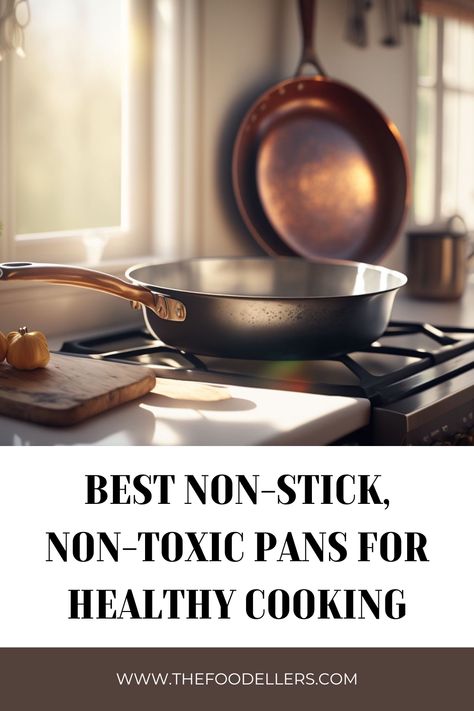 Looking for the best non-stick and non-toxic pans to elevate your cooking game while ensuring the safety of your food and family? Discover our top picks for eco-friendly, PFOA-free, and durable pans that offer exceptional performance without compromising on health and flavor. Whether you're a novice cook or a seasoned pro, these pans are a must-have addition to your kitchen arsenal. #healthycoooking #cooking Best Non Stick Frying Pan, Non Toxic Pans, Best Pans For Cooking, Sauce Pans, Healthy Sauces, Kitchen Pans, Best Pans, Frying Pans, Cooking Game