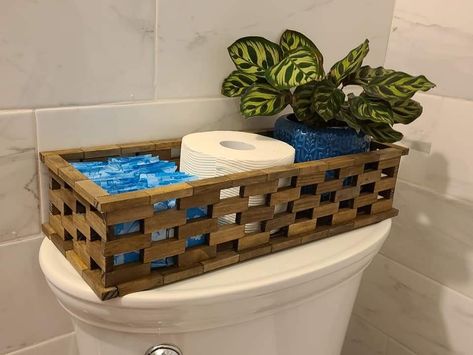 Crafts With Wood Blocks, Tumbling Tower Block Crafts Diy, Diy Jenga Blocks Ideas, Crafts With Wood, Wood Blocks Diy, Crafts For Home Decor, Pins Ideas, Bathroom Caddy, Jenga Blocks