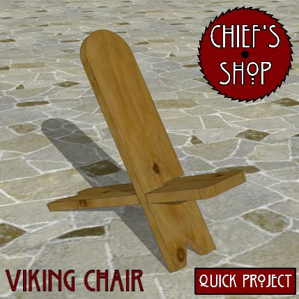 Quick Viking Chair Norwegian Decor, Viking Chair, Norway Viking, Project Plan, Woodworking Plan, Miter Saw, Project Plans, Wood Working For Beginners, Woodworking Plans Free