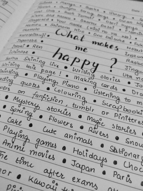 Fun Things To Write In A Journal, Fun Ways To Journal, Journal About Friends, Things That Make Me Happy List Journal, Journal What Makes Me Happy, What Makes Me Happy Journal, Things That Make Me Happy Journal, Quotes To Write In A Journal, Journal Ideas Lined Paper