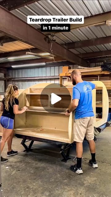 Daniel Doherty & Paige Doherty on Instagram: "How long does it take to build your own teardrop trailer?  30 DAYS!  We’ve had first time DIYers complete their build in as little at 30 days using our Teardrop Plans, and even quicker with our CNC kits!  On average, most people spend about 3 months working on the weekends to finish building one of our DIY models.  A typical DIY teardrop may take anywhere from 6 months to a year for planning, researching, and trial and error construction methods. One of the most valuable things about using Wander Tears Plans is that it eliminates all research and planning. We’ve spent a lot of time designing with functionality, creating detailed steps, linking all the recommended parts & materials, and learning from our own mistakes so you don’t have to. Even i Diy Teardrop Trailer, Trailer Build, Teardrop Trailer Plans, Mini Camper, Building A Teardrop Trailer, Cnc Plans, Trailer Plans, Build A Camper Van, Build A Camper