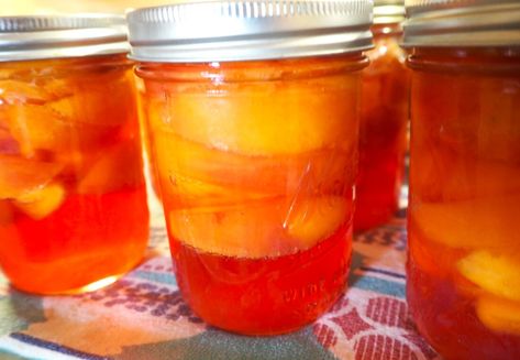 Canning Nectarines and a Recipe for Spiced Nectarines that works for Peaches, Too! - 3 Winks Design Canning Nectarines, Canning Apricots, Peach Pancakes, Puff Pancake, Canning Fruit, Pint Jars, Harvest Time, Nectarine, Simple Syrup