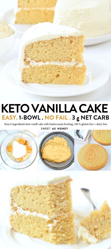 Keto Vanilla Cake, Keto Birthday, Keto Birthday Cake, Keto Cakes, Healthy Birthday, Keto Baking, Desserts Keto, Low Carb Cake, Postre Keto