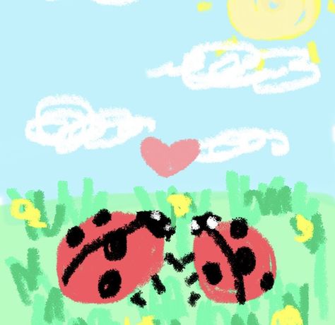 notesapp doodle! 🌱 Bugs In Love Drawing, Love Bug Drawing, Bug Doodles, Book Doodles, Bugs Drawing, Kissing Drawing, Love Bugs, Love Drawings, Art Stuff