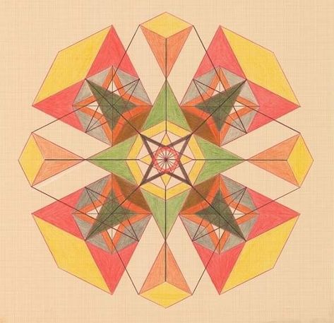 Emma Kunz, Kandinsky Art, Sacred Geometry Art, Geometric Drawing, Geometry Art, Colour Field, Soul Art, Mandala Pattern, Op Art