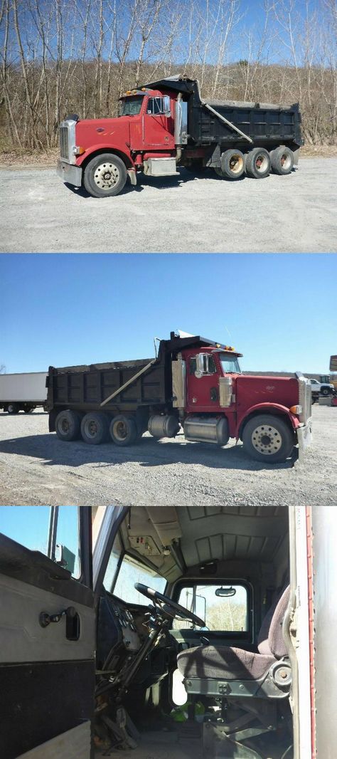 strong 2000 Peterbilt 379 TRI AXLE DUMP TRUCK Peterbilt Dump Trucks, Dump Trucks For Sale, Peterbilt 379, Truck For Sale, Big Rig Trucks, Dump Trucks, Jeep Truck, Bugatti Veyron, Big Rig