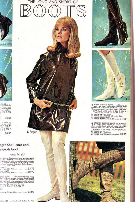 All sizes | 1960s vinyl coat and go go boots | Flickr - Photo Sharing! 60s Gogo Boots, 60s Gogo, Pictures Of Women, Vinyl Fashion, Betty Davis, 60s 70s Fashion, 60s And 70s Fashion, Fashion 1960s, Lauren Hutton