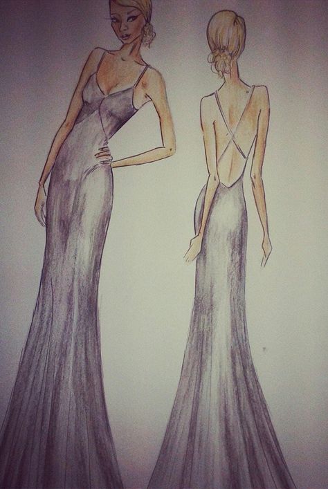 Illustration by Molteno Creations #moltenocreations #fashion #clothes #gown #figurehugging #sleek #elegant #sexy #backless #capetown #southafrica #drawing #behindthescenes Backless Silk Dress, Matric Dance Dresses, Matric Dance, Fashion Drawings, Fashion Illustration Dresses, Dress Drawing, Clothing Line, Fashion Illustrations, Dance Dresses