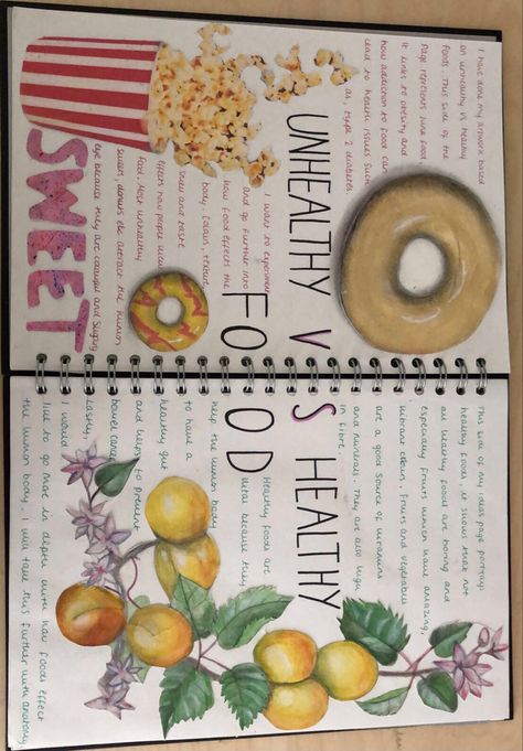 Food And Drink Art Gcse Title Page, Food Title Page, Gcse Art Food Title Page, Gsce Art Title Page, Natural Forms Gcse Title Page, College Sketchbook, Months Activities, Gcse Graphics, Gcse Textiles