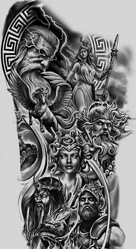 Hercules Tattoo, Greek Mythology Tattoos, Mythology Tattoos, Hercules, Greek Mythology, Sleeve Tattoos, Tattoos