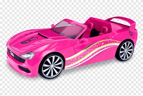 Barbie Convertible, Barbie Doll Car, Yellow Camaro, Barbie Horse, Car Png, Barbie Car, Pink Convertible, Cartoon Picture, Barbie Fairytopia