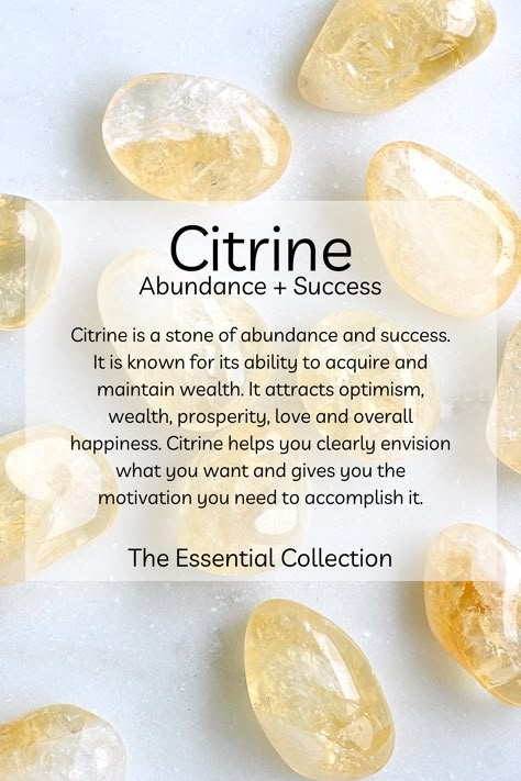 Citrine Stone Meaning, Citrine Crystal Meaning, Citrine Properties, Citrine Meaning, Best Healing Crystals, Smoky Citrine, Crystal Healing Chart, Tumbled Crystals, Money Honey