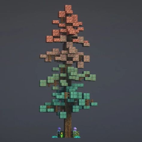 Blaze | Today's post is a copper tree . Available on my patreon tier 1 (link in my bio) . It features flowers, bushes, leaves in all four copper… | Instagram Minecraft Elemental Builds, Copper Gradient Minecraft, Minecraft Fall Trees, Minecraft Tree Farm Design, Minecraft Builds With Copper, Minecraft Building Ideas Copper, Tree Stump Minecraft, Minecraft Copper Palette, Minecraft Ice Spikes