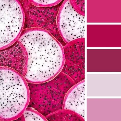 Dragon Fruit Color Palette, Fruit Colour Palette, Kiwi Color Palette, Fruit Color Palette, Kids Bedroom Makeover, Buah Naga, Fruit Du Dragon, Color Palette Challenge, Mood Colors