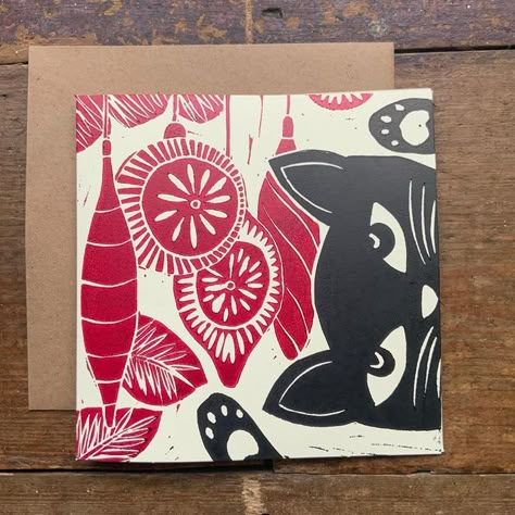 Christmas Linoprint, Printed Christmas Cards, Lino Print Cards Ideas, Christmas Card Print, Lino Print Ideas Christmas Cards, Linocut Prints Christmas, Lino Cut Christmas Card Ideas, Linoprint Christmas Cards, Christmas Linocut Ideas