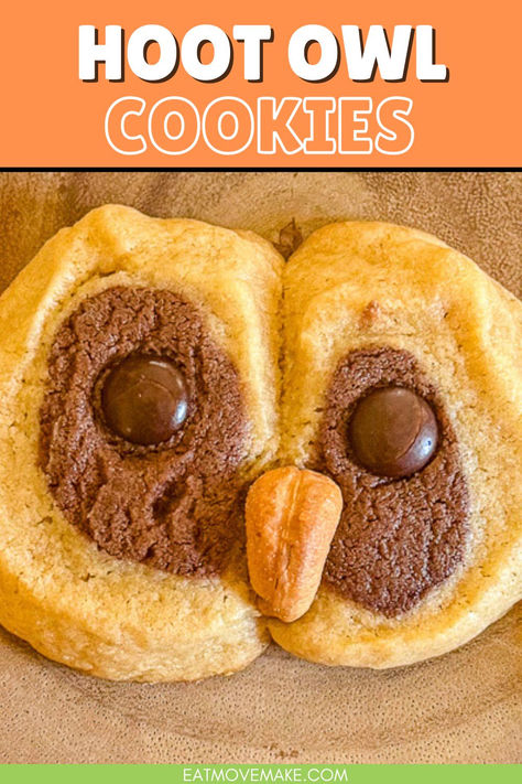 🦉🎃 These adorable Hoot Owl Cookies are the perfect Halloween cookies! Chewy, chocolatey, and fun to make with the family. Get the recipe and add some spooky sweetness to your holiday! 🍪✨ Owl Cookies Decorated, Cookies Chewy, Diy Foods, Candy Eyes, Owl Cookies, Halloween Cookies Decorated, Easy Halloween Food, Hoot Owl, Cookies Decorated