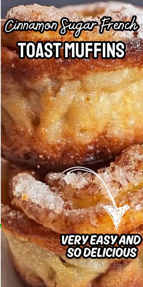 Cinnamon Sugar French Toast Muffins Apple French Toast Muffins, Cinnamon And Sugar French Toast Muffins, Cinnamon French Toast Muffins, Cinnamon French Toast Recipe Easy, Cinnamon Sugar French Toast Muffins, Cinnamon Muffins Easy, Cinnamon Sugar French Toast, French Toast Recipe Cinnamon, Muffin Top Pan