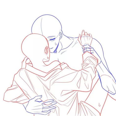 Couple Poses Drawing, Couple Poses Reference, Body Reference Drawing, 캐릭터 드로잉, Figure Drawing Reference, Anime Drawings Tutorials, Art Poses, Art Tutorials Drawing, Anime Poses Reference