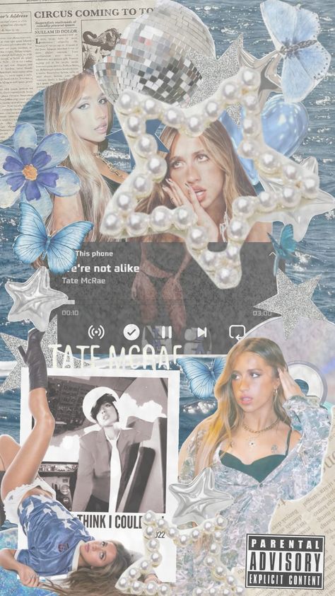 tate mcrae wallpaper 💙💙🚙🚙💍💍 Tate Mcrae Wallpaper, Tate Mcrae Aesthetic, Blue White Aesthetic, Tator Tots, Vision Board Pictures, Tate Mcrae, Kitty Drawing, Hello Kitty Drawing, Concert Fits