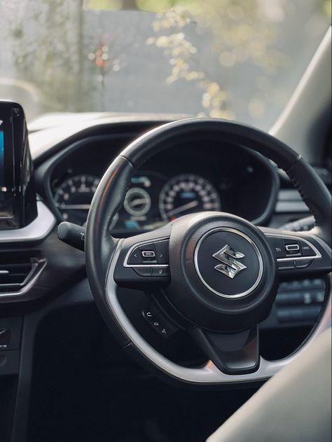 Modified Car Aesthetic, Brezza Car Modified, Baleno Car Wallpaper, Brezza Car Snap, Baleno Car Modified, Baleno Car Snap, Car Steering Wheel Aesthetic, Swift Car Modified, Steering Wheel Aesthetic