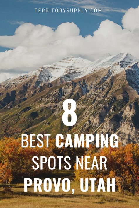 When the campfire calls your name, you'll find that some of the best campgrounds in the Wasatch Mountains are just a short drive from Provo, Utah. Here's the best spots to go camping within an hour or less of Provo and the Utah Valley. Utah Camping, Utah Lakes, Best Campgrounds, Provo Utah, Utah Hikes, Mountain Lakes, Camping Places, Fall Camping, Utah Travel