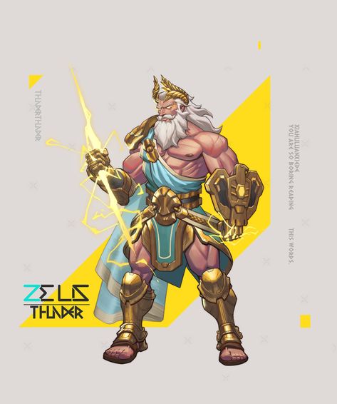 ArtStation - zeus, xiaolong wang Zeus Concept Art, Zeus Art, Zeus Greek, Alita Battle Angel Manga, Greek Goddess Art, Greek And Roman Mythology, Greek Mythology Art, Alien Concept Art, Roman Mythology