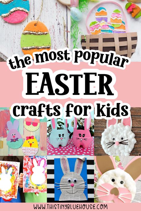 Here is the best and biggest collection of low prep Easter crafts for kids of all ages. From Easter egg crafts to bunny crafts we've created a huge list of the best Easter craft ideas for preschoolers and elementary aged children. Easter Crafts For Toddlers, Fun Easter Crafts, Easy Easter Crafts, Easter Bunny Crafts, Wine Bottle Diy Crafts, Easter Projects, Easter Art, Easter Crafts Diy, Easter Activities