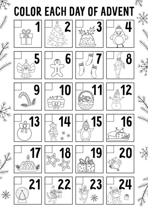 Easter Templates Printables, Festive Poster, Christmas Activity Book, Holiday Symbols, Elf Antics, Kids Planner, Advent Calendars For Kids, Christmas Advent Calendar, Fir Tree