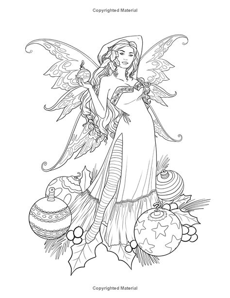 Selina Fenech Coloring, Fae Drawings, 12 Princesses, Fairy Fabric, Angel Coloring Pages, Fairy Coloring Book, Coloring Christmas, Coloring Crafts, Adult Colouring Printables